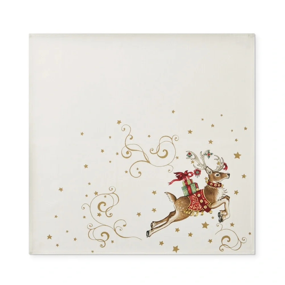 Williams Sonoma 'Twas the Night Before Christmas Napkins - Set of 4 🎅🏻🦌🎄⛄️